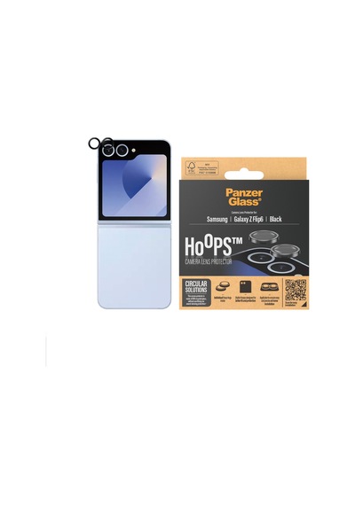Hoops Samsung Uyumlu Galaxy Z Flip6 Siyah Kamera Lens Koruyucu