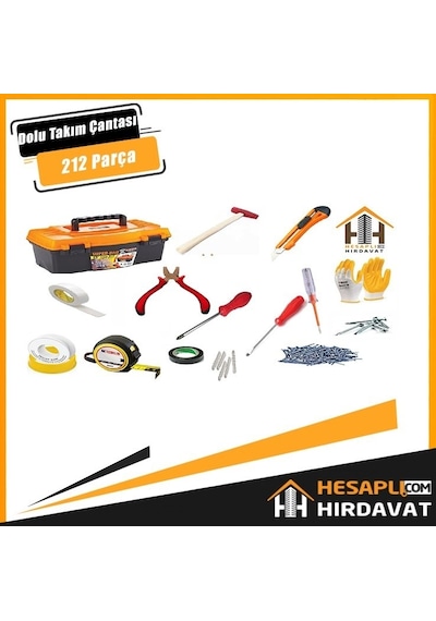 212 Parça Ekonomik Takım Çantası Set