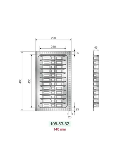 Mesan Antasit Gri 29 Cm Traybond Tabaklık 105-83-52-309 Çok Renkli