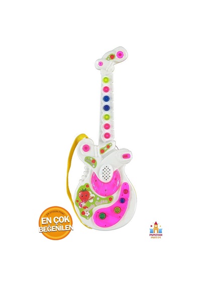 Eğitici Pilli Müzikli Gitar - Türkçe Sesli, Direksiyonlu Erkek Çocuk Oyuncak Model
