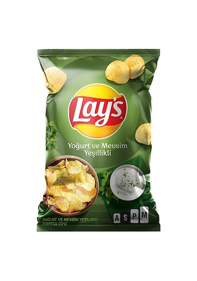 Lay's Süper Boy Patates Cips 107 G Yoğurt&mevsim Yeşillik 5'li Avantaj Paketi - 5 Adet Tarı