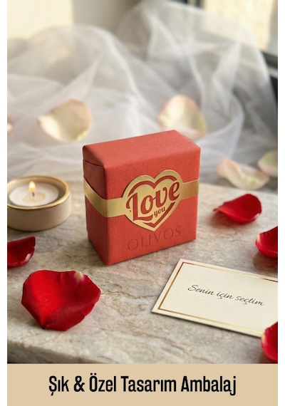 Olivos Love You Orkide Kokulu %100 Saf Zeytinyağlı Sabun 150 Gr El Yapımı, Paraben, Sls & Sles İçermez Orkide