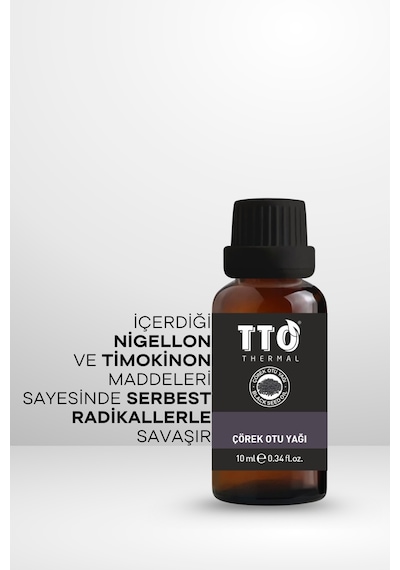 Tto Thermal Çörek Otu Yağı 10 Ml – Antioksidan & Cilt Bakım Yağı