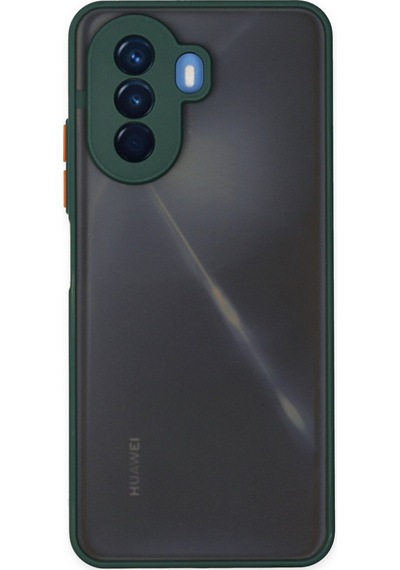 Huawei Nova Y70 Uyumlu Kılıf Montreal Silikon Kapak - Yeşil