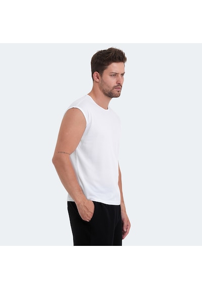 Slazenger Vaska I Erkek Tişört Beyaz