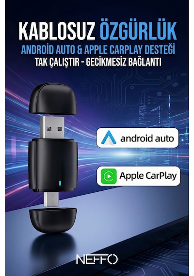 Kablosuz Auto & Apple Carplay Dönüştürücü