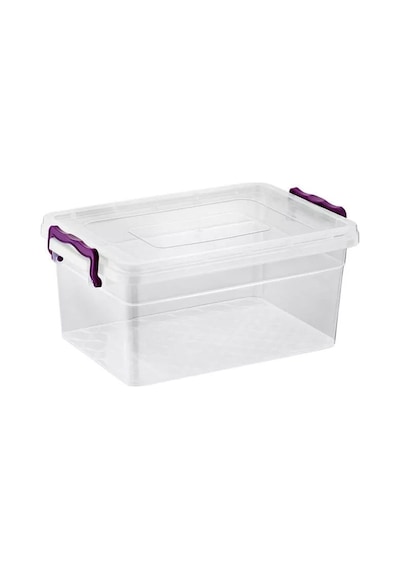 Asude 1,25 Lt Plastik Saklama Kabı 2 Adet 13x20x8 Şeffaf