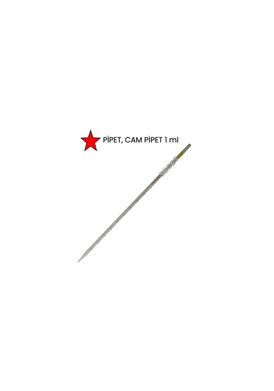 Pipet, 1ml Dereceli Pipet, 1 Ml Pipet Cam Dereceli Pipet