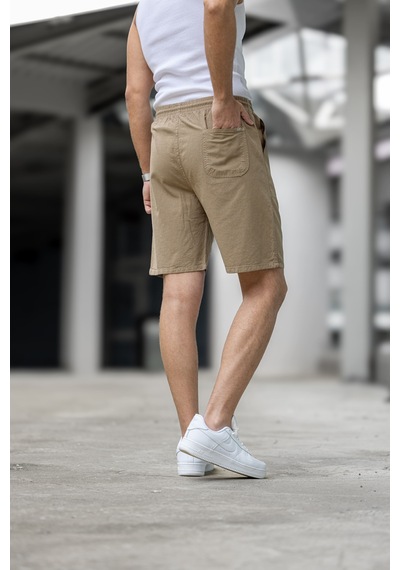 Kite Regular Fit Cepli Kapri Şort - Kahve Kahve