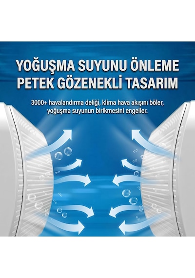 Ayarlanabilir Split Tipi Klima Hava Yönlendirici Filtre 57-96 Cm, Klima Siperliği, Çarpma Önley
