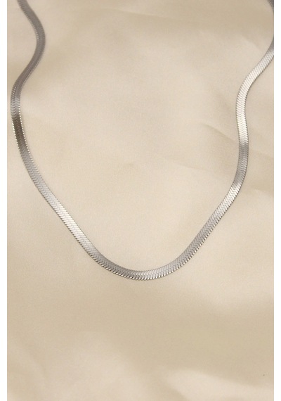 316l Çelik Silver Renk 45 Cm İtalyan Zincir Model Kadın Kolye Çok Renkli