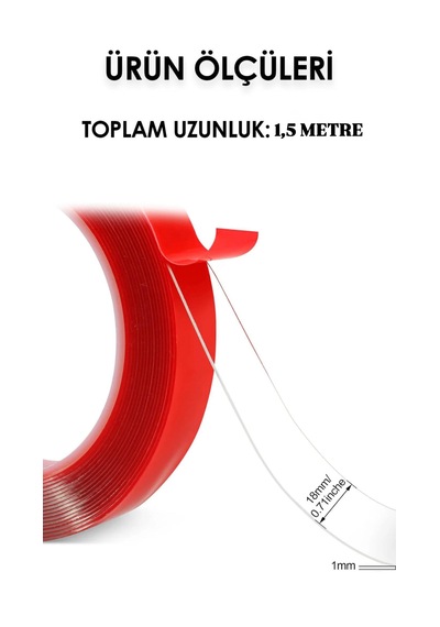 Çift Taraflı Silikon Bant Basınca Duyarlı Yapışkan Akrilik Köpük