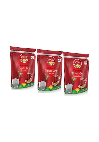 Doğuş Karadeniz Tiryaki Siyah Süzen Demlik Poşet Çay 3'lü 25 x 40 G