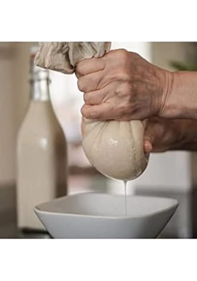 Bitkisel Süt Torbası Organik Yoğurt Süzme Kesesi Yıkanabilir Keten Kese Natural Tekstil Sütbezi