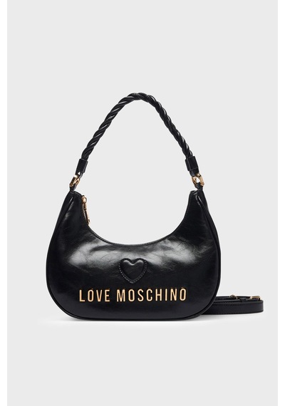 Love Moschino Logolu Çıkarılabilir Askılı Çanta Bayan Çanta Jc4135pp1pl1100a Siyah