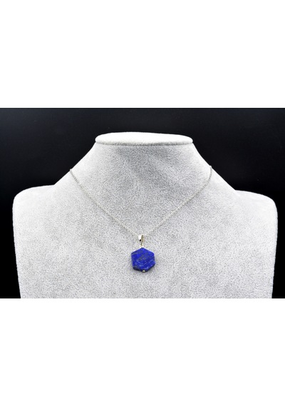 Hakiki Doğal Lapis Lazuli Kolye Ucu 015 Beyaz