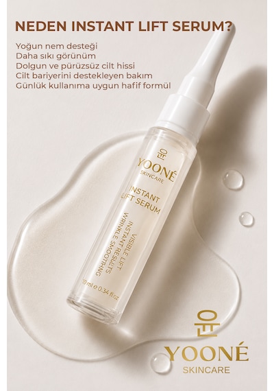 Yooné Skincare Instant Lıft Serum 10 Ml Lıftıng Etkili Kırışıklık Karşıtı Yüz Serumu