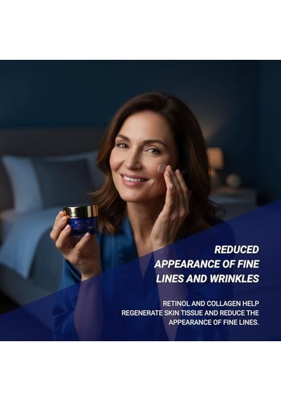 Age Reverse Kırışıklık Karşıtı Gece Kremi 50 Ml Retinol, Kolajen, Hyaluronik Asit Ve Bitkisel Kompleks İçerikli Sıkılaştırıcı Ve Dolgunlaştırıcı Etki