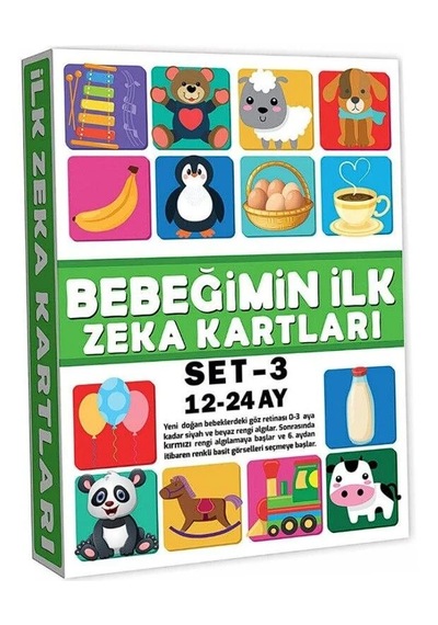 Dıytoy Eğitici Kartlar 12-24 Ay Erken Eğitim Zeka Kartı