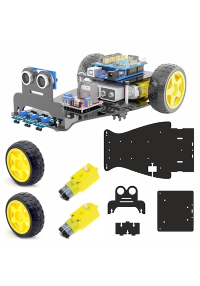 Arduino İle Uyumlu 2wd Follower Çizgi İzleyen Araba Full Set
