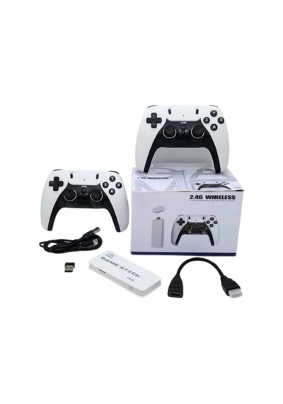 4k Hd Retro Game Stick Oyun Konsolu 2000 Oyun Ve 2.4g Kablosuz Çift Kol