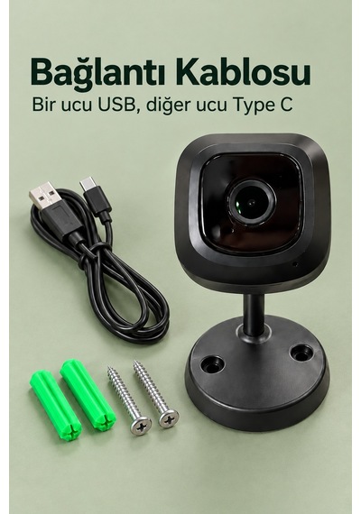 Telefondan İzlenebilen Standlı Wifi Kamera - Lisinya Belirtilmemiş