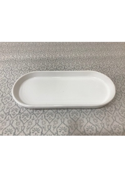 Oval Sunum Tabağı 20x9 Cm Rna006 Beyaz