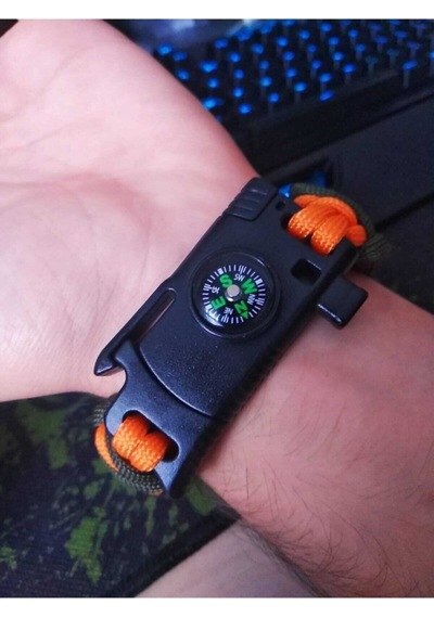 PARACORD DÜNYASI Paracord King Cobra Survival Bileklik
