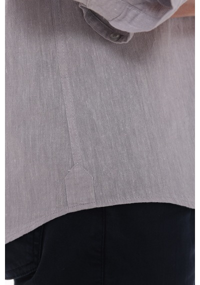Slim Fit Uzun Kol Yaka Düğmeli Nefes Alan Keten Hediye Kutulu Erkek Gömlek Fs-004548 - Gri-3243 Slim Fit Uzun Kol Yaka Düğmeli Nefes Alan Keten Hediye Kutulu Erkek Gömlek Fs-004548 - Gri-3243