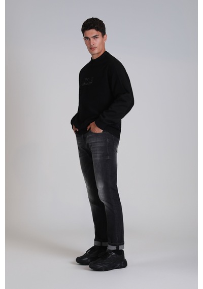 Lufian Vıler Erkek Sweatshirt Siyah Siyah 112030148100100 Siyah