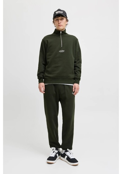 Jack & Jones Erkek Sweat 12278793 Koyu Yeşil Koyu Yeşil