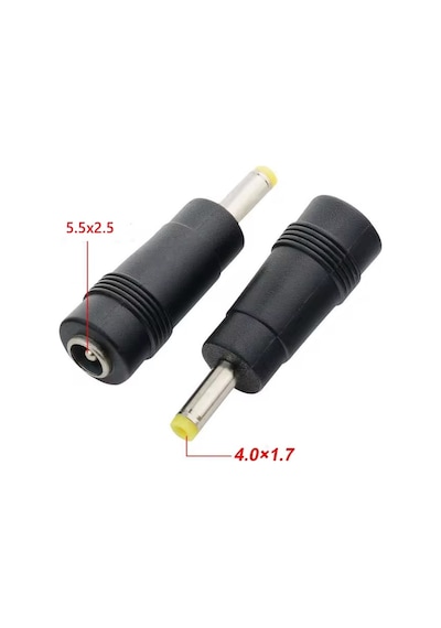 5.5 2.5mm To 4.0 1.7mm 65w Dc To Dc Connector Adaptör Kablo Ucu Çevirici