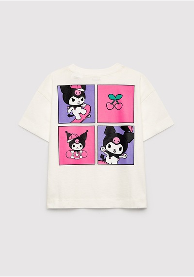 Mavi - Kuromi Baskılı Ekru Tişört 7610456-70057