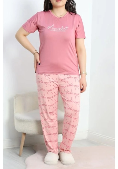 Seka Store Seka Milan Battal Pijama Takımı Gülkurusu - 50675.1285. Çok Renkli Seka Store Seka Milan Battal Pijama Takımı Gülkurusu - 50675.1285. Çok Renkli