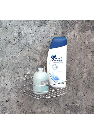 Teknotel Tek Katlı Banyo Duş Rafı Krom Bk007 Krom