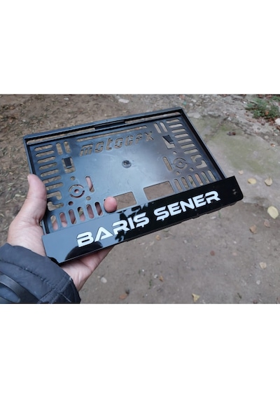 İsimli Kişiye Özel Pleksiglass Lazer Kesim Motor Plakalığı