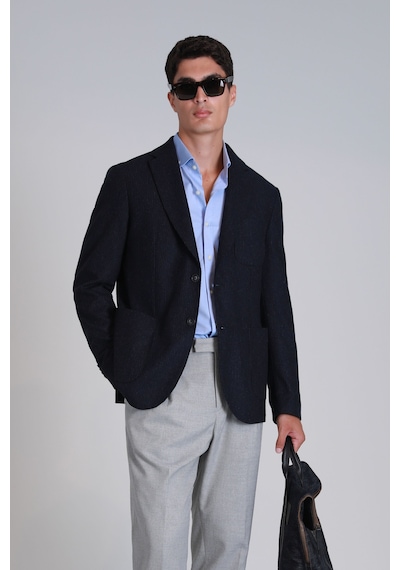 Lufian Erkek Dor Spor Slim Fit Blazer Ceket 112140204 Lacivert Lacivert