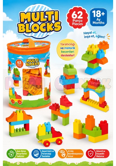 Fx Multi Blocks 62 Parça Oyuncak Star Collection 210035