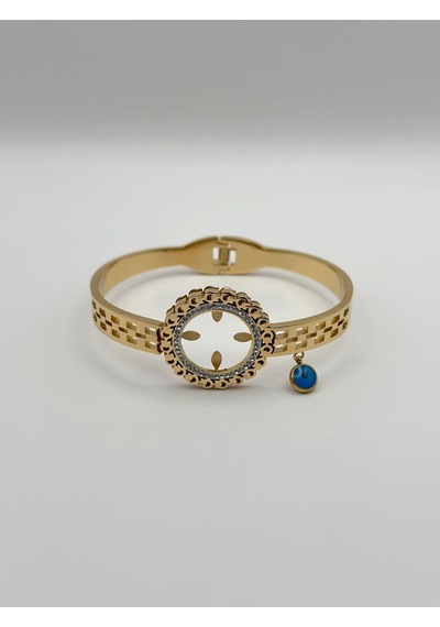 Arnes Jewelry Çelik Çeyrek Altın Takılabilen Kelepçe Ar243nes Gold