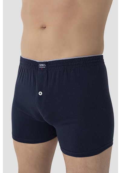 Arma Yıldız Erkek Lacivert Düğmeli Boxer 3'lü Paket %100 Pamuklu Penye Lacivert Arma Yıldız Erkek Lacivert Düğmeli Boxer 3'lü Paket %100 Pamuklu Penye Lacivert