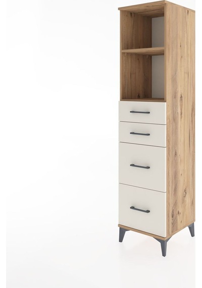 Hyperion Dolap 2 Raflı 4 Çekmeceli 44x44x182 Çam-aytaşı Atlas Çam
