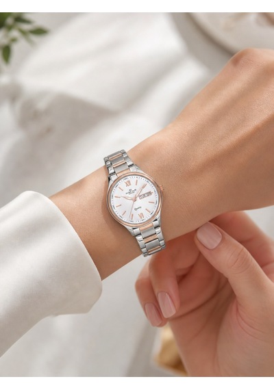 Nacar Çift Saati Gümüş - Rose Gold
