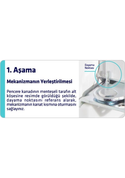 Arwin Sol Açılım Pencere Kademeli Havalandırma Mekanizması