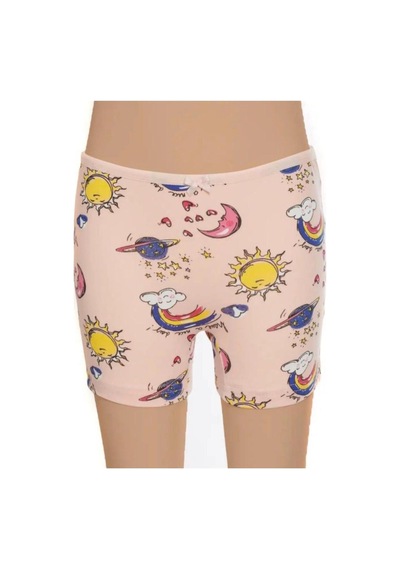 3'lü Kız Çocuk Boxer Desenli Karışık Desen-gümüş 3072 Çok Renkli