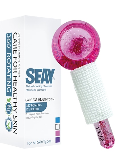 Seay Ice Globe Buz Küresi Soğuk Terapi Topu Masaj Aleti Pembe