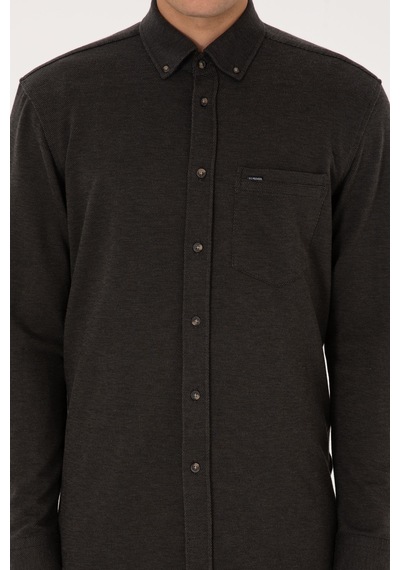 U.s. Polo Assn. Erkek Haki Gömlek Örme 50308469-vr027 Haki