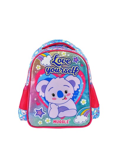 Koala Mavi Anaokulu Çantası , Çift Gözlü Kalem Çantası Pembe