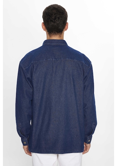 Tudors Erkek Oversize Geniş Kesim Uzun Kollu Denim Kapaklı Çift Cep Lacivert Gömlek-31469-lacivert Lacivert Tudors Erkek Oversize Geniş Kesim Uzun Kollu Denim Kapaklı Çift Cep Lacivert Gömlek-31469-lacivert Lacivert