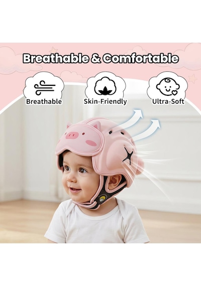 Mambobaby Bebek Koruma Başlığı - Pink Piggy