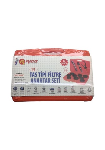 Rico Kk1233 Taş Tipi Filtre Anahtar Seti Takımı 1-2" 12 Parça N11.11777